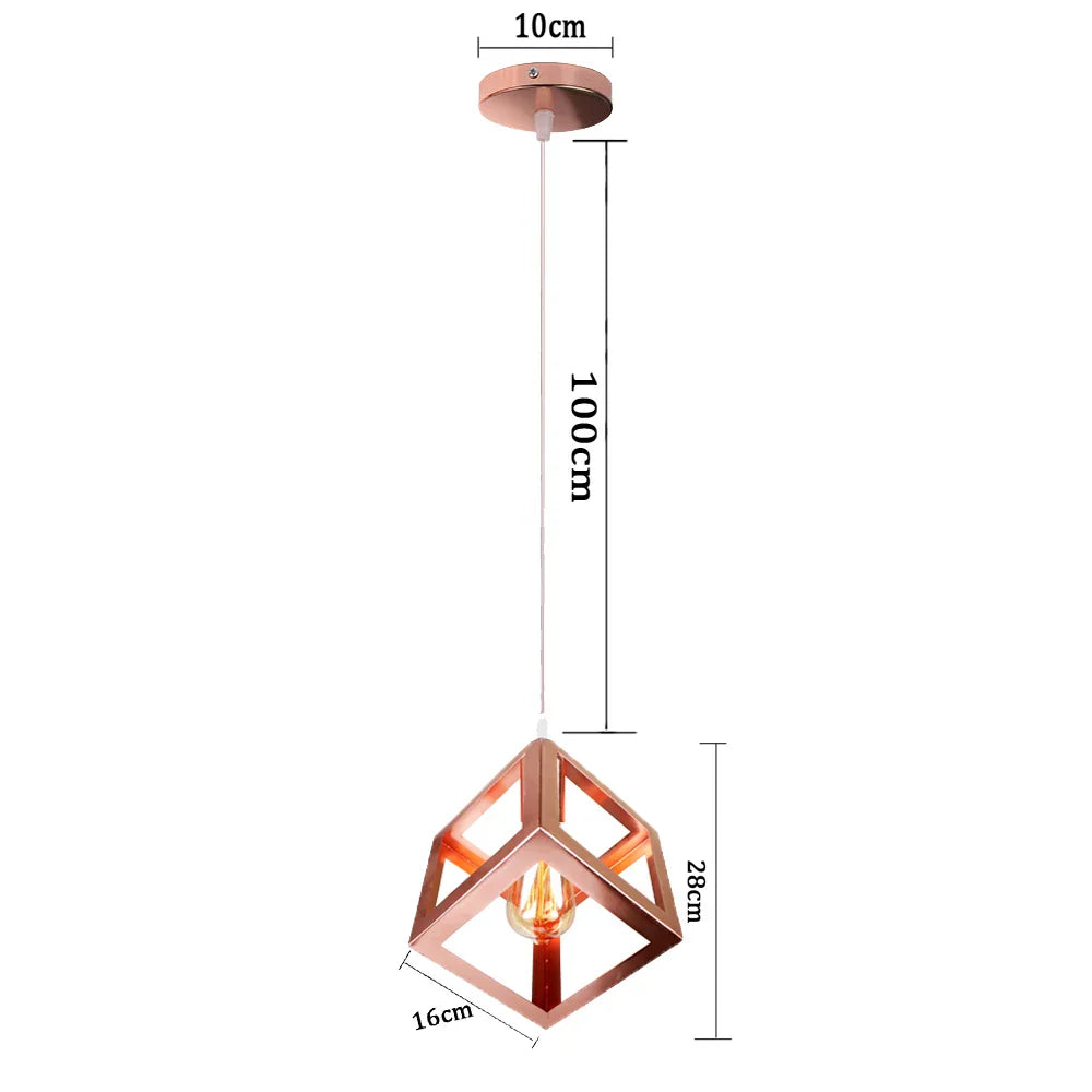 DecorBites™ Industrial Pendant Lights E27 LED Hanging Lamp Modern Loft Lighting for Home