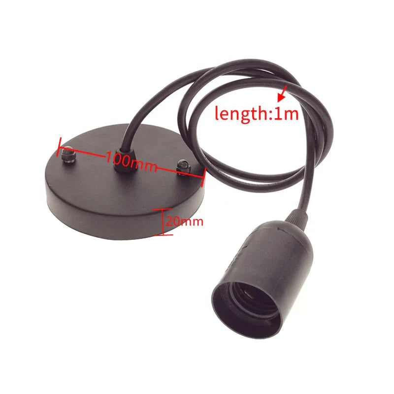 Lámpara colgante LED de 3 luces DecorBites™ de estilo industrial con casquillo E27 y acabado retro.