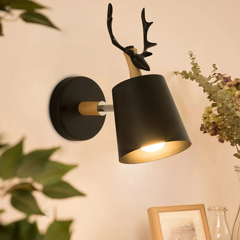Wooden Nordic Wall Lamp