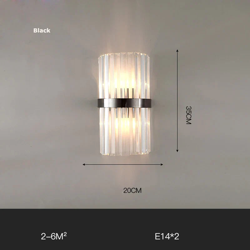 Decorbites™ Gold Schwarz LED Wandleuchte für Schlafzimmer Flur