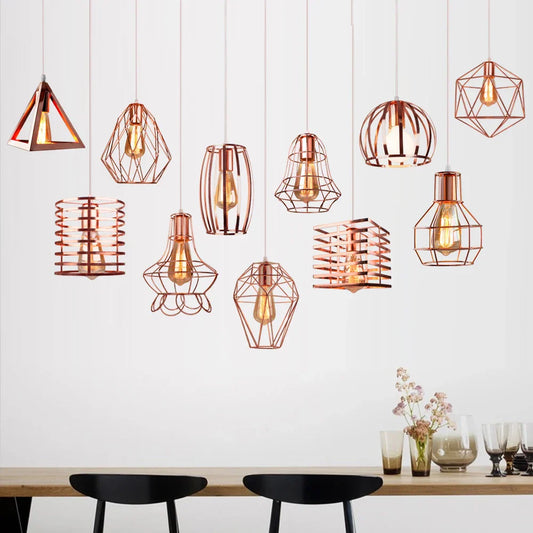 DecorBites™ Industrial Pendant Lights E27 LED Hanging Lamp Modern Loft Lighting for Home