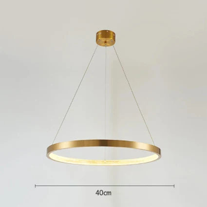 Decorbites™ Lámpara de Araña Círculo Dorado Creativa Iluminación LED Moderna para Interiores
