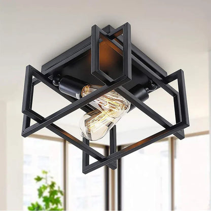 DecorBites™ Black Modern LED Ceiling Chandelier for Living Room Bedroom Study Home