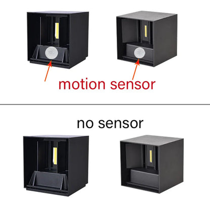 DecorBites™ 12W Outdoor/Indoor Motion Sensor LED Wall Lamp Waterproof Aluminum Sconce Light
