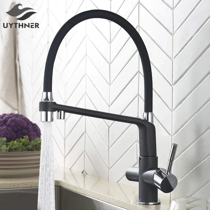 Decorbites™ Zweispundenduschfilter-Wasserhahn mit 360°-Drehung - Küchenmischbatterie