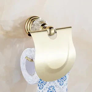Gold Crystal Bath Set