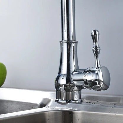 DecorBites™ Kitchen Faucet: Oil Rubbed Bronze Finish, 360° Rotating Hot Cold Mixer Tap