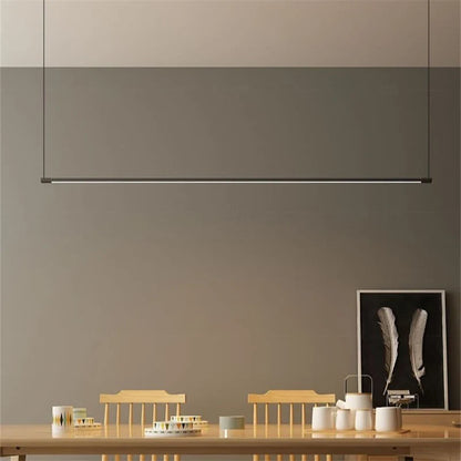 Black Linear Metal LED Pendant Light