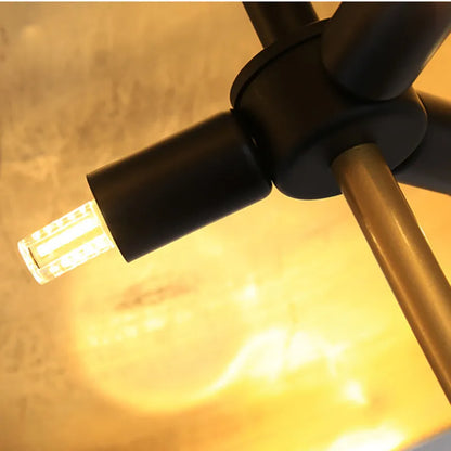 مصباح أرضي ثلاثي القوائم من DecorBites™ Coyote Gold للديكور المنزلي في غرفة المعيشة أو غرفة النوم