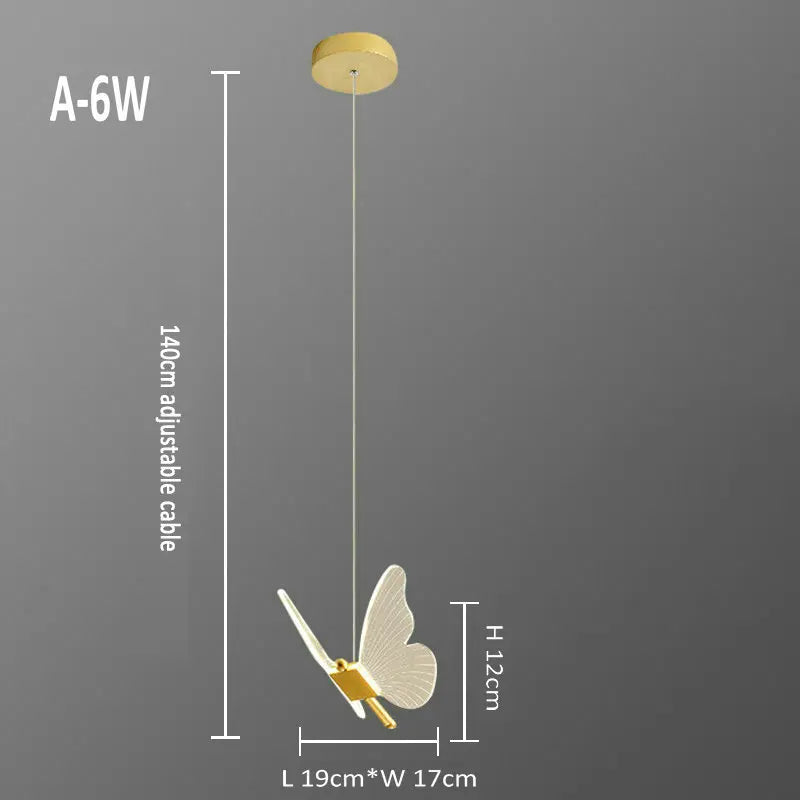 DecorBites™ Butterfly Pendant Lamp: Stylish Suspension Hanging Light for Bedroom, Living Room, Bar