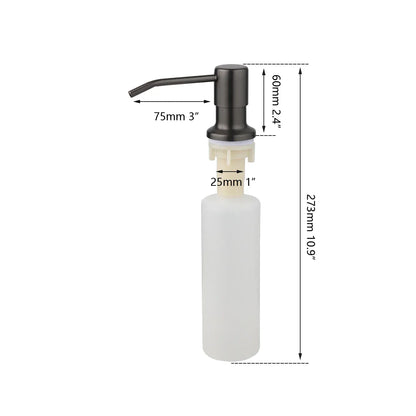 Decorbites™ Grau/Roségold ABS-Seifenspender für Küchen- und Badezimmerwaschbecken, 6 Farben Flüssigseife