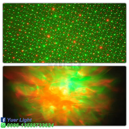 Decorbites™ LED Wasser+RG-Laserlicht DJ-Disco-Bühnenprojektor