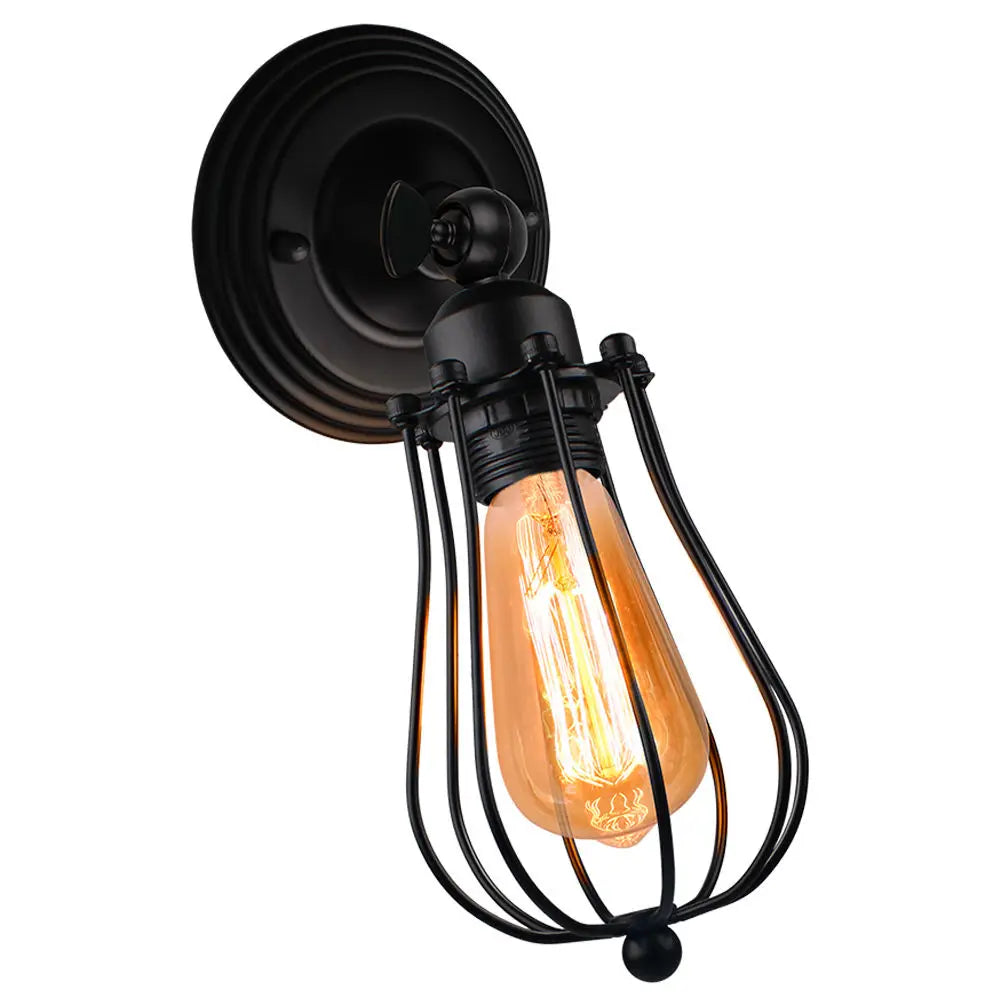 DecorBites™ Industrial Wall Lamp | American Indoor Sconce | Home Decor Light Fixture