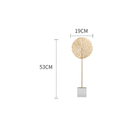Escultura de Loto Dorado DecorBites™ Artesanía en metal Estatua decorativa moderna minimalista
