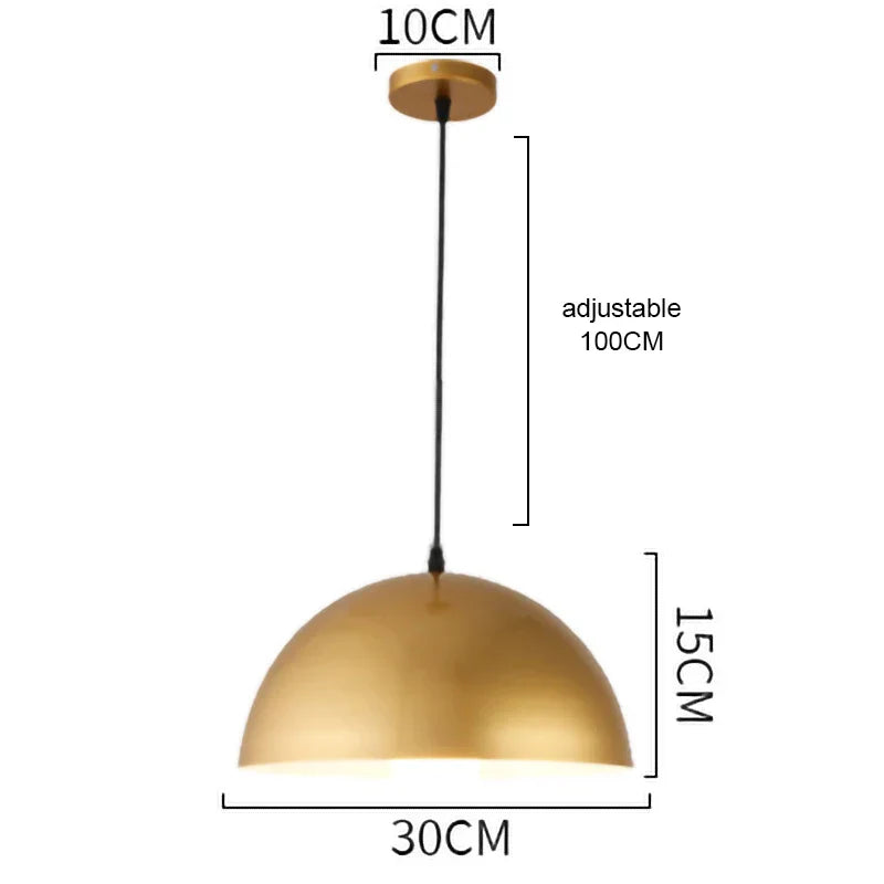 Lámpara colgante tipo araña DecorBites™ de hierro forjado dorado, LED E27, estilo retro nórdico