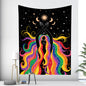 Decobites Boho Girl Tapestry: Hippie Yoga Mat, Sofa Blanket, Home Decor Art