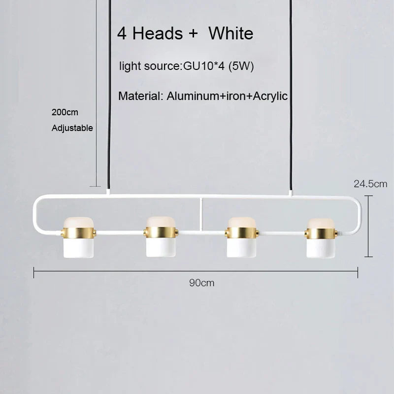 Lámpara colgante tipo araña LED DecorBites™ para comedor moderno, cafetería y bar