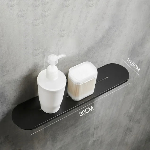 DecorBites™ Brushed Gold Bathroom Storage Rack - Mirror Front Toiletries Organizer