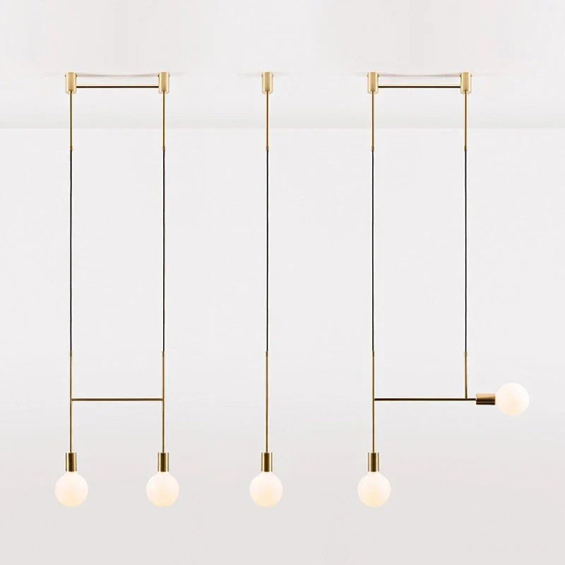DecorBites™ Black Rose Gold Long Tube Chandelier | Nordic Design for Cafe, Bar & Restaurant