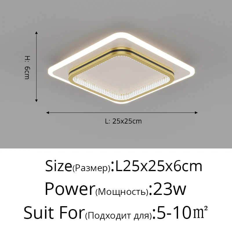 DecorBites™ Crystal LED Ceiling Lights for Home Entrance Indoor Lighting Fixtures