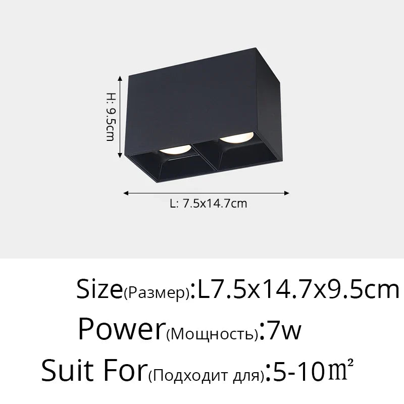 Decorbites™ Focos LED de Ángulo Ajustable para Techos, Luces para Pared de Fondo y Pasillo