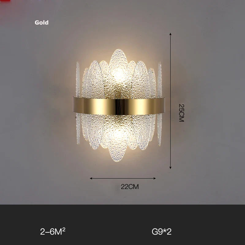 Decorbites™ Gold Schwarz LED Wandleuchte für Schlafzimmer Flur