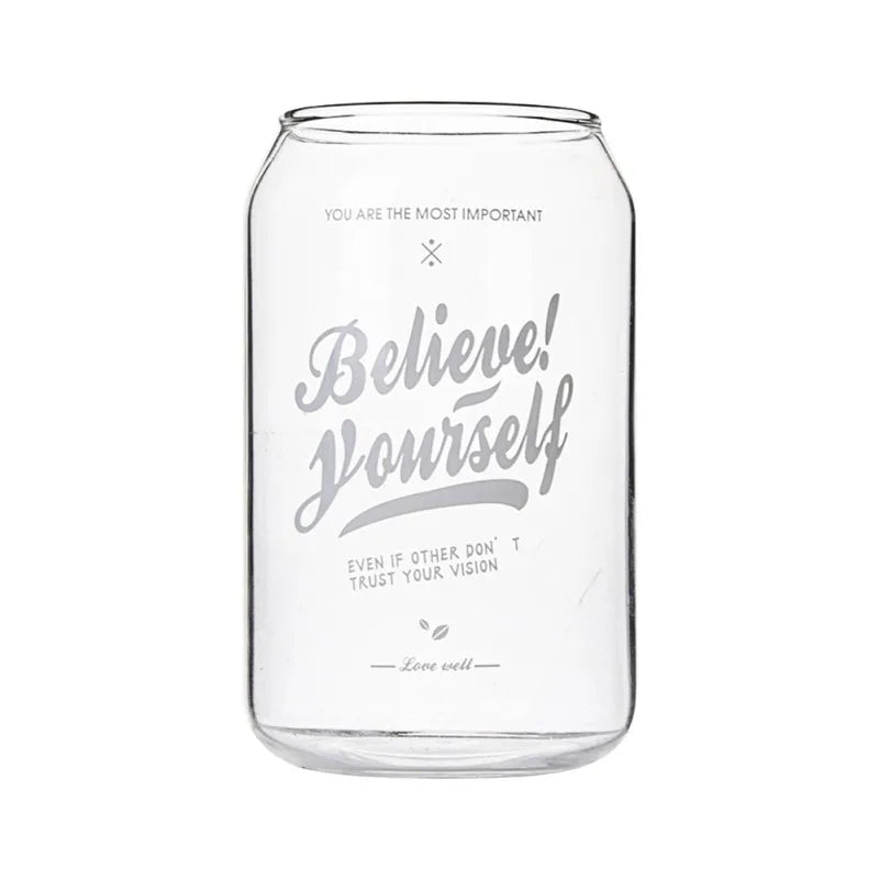 DecorBites™ Can Shape Beer Glass Cup 574ml - Borosilicate Glass Drinkware