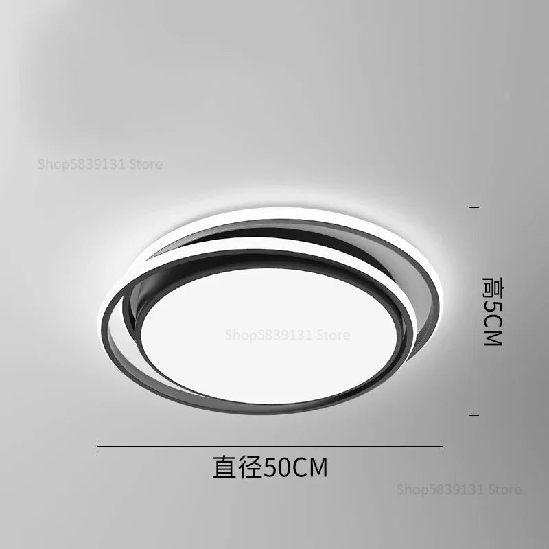 ديكوربايتس™ مصباح سقف LED هندسي: إضاءة نوردية عصرية فاخرة لديكور غرفة المعيشة