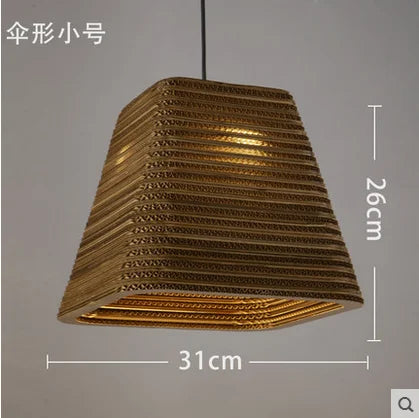 DecorBites™ Chinese Paper Honeycomb Pendant Lights Cardboard Personalized Home Decor Luminaire