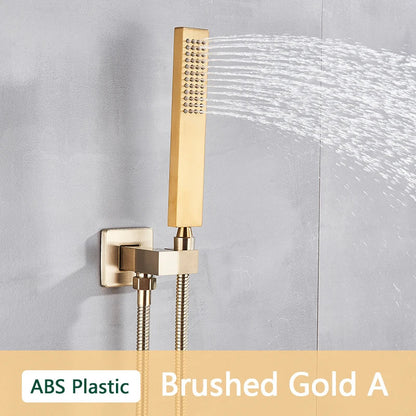 دش يدوي DecorBites™ مصنوع من بلاستيك ABS مع خرطوم وحامل | دش يدوي مثبت على الحائط