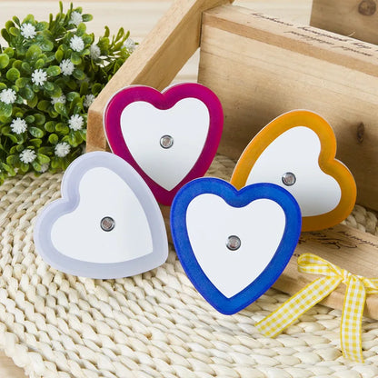 DecorBites™ Heart-Shaped LED Night Light with Wireless Sensor Control for Bedroom & Living Room