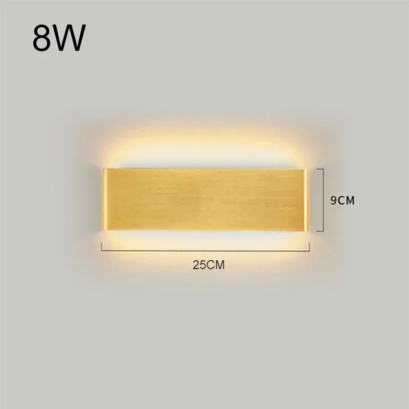 DecorBites™ LED Aluminum Mirror Light Wall Lamp for Corridor, Bedside, Bathroom - Nordic Modern Design