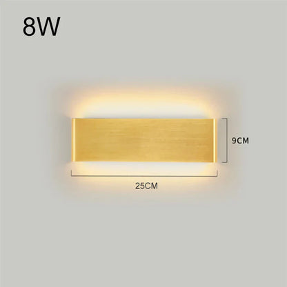 DecorBites™ LED Aluminum Mirror Light Wall Lamp for Corridor, Bedside, Bathroom - Nordic Modern Design