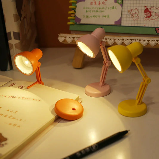DecorBites™ LED Mini Desk Lamp with Clip, Foldable Design, Magnetic Base, Eye Protection, for Bedroom & Study