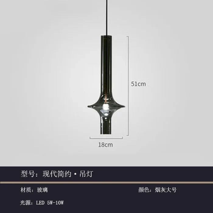 DecorBites™ Glass Pendant Light: Stylish Nordic Luxury Kitchen and Bedroom Hanging Lamp