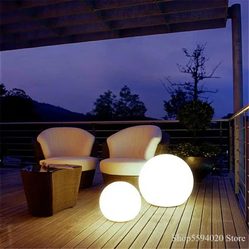 Lámpara de suelo LED Bollo Decorbites™ para decoración moderna del hogar en sala de estar, dormitorio o exteriores