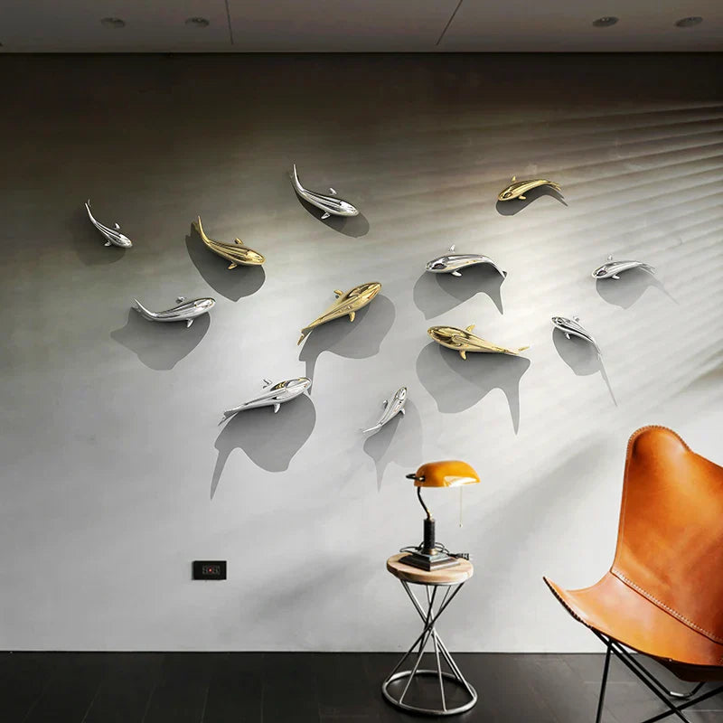 DecorBites™ Goldfish Resin Wall Hanging - Home Decor Room Aesthetic