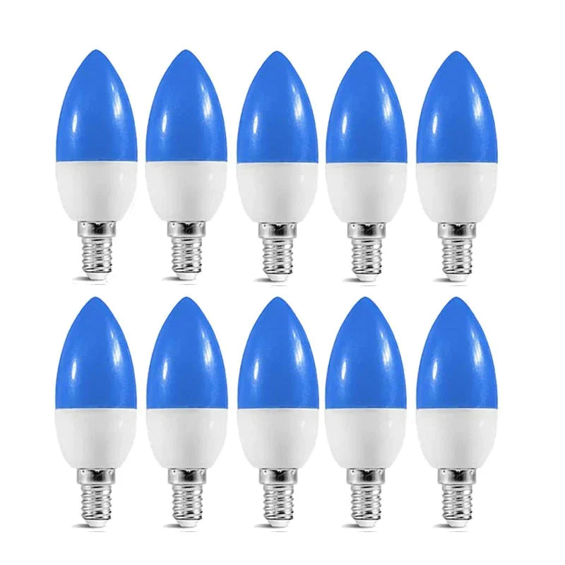 Decorbites™ LED-Birnenleuchte E14 3W RGB Bunte Kerzenleuchte 5 Farben SMD Taschenlampenbirne