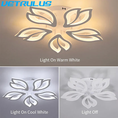 Lámpara de techo LED geométrica de acrílico DecorBites™ para decoración nórdica moderna