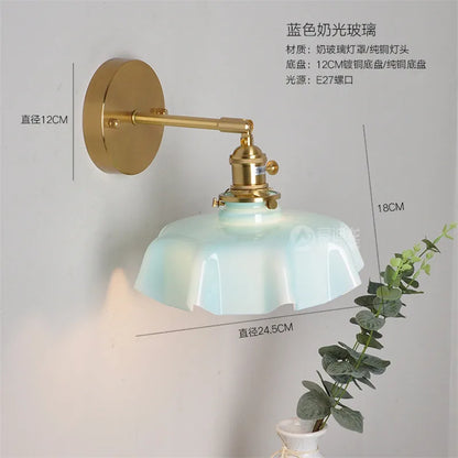 DecorBites™ LED Glass Wall Lamp Modern Nordic Design for Bedroom Living Room