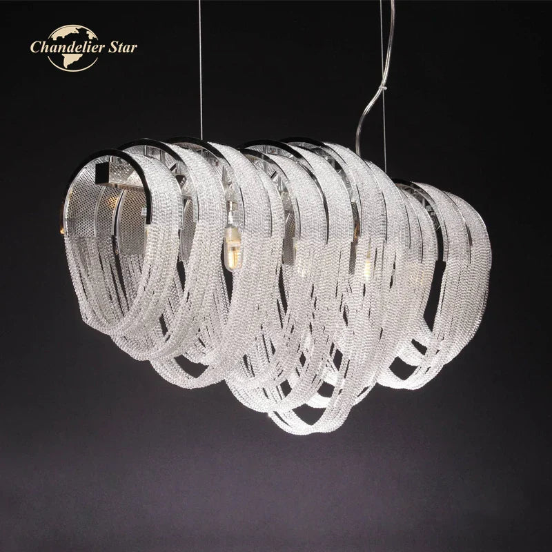 Lámpara de araña DecorBites™ Crystal Circle LED con borla: Lámpara colgante moderna y lujosa para dormitorio y sala de estar