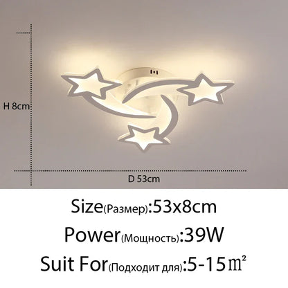 DecorBites™ LED Chandelier: Modern Dimmable Indoor Lighting for Bedroom, Hall, Living Room