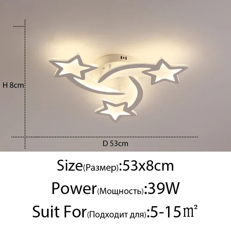 Decorbites™ Lámpara de Araña LED: Iluminación Interior Moderna Regulable para Dormitorio, Pasillo, Sala de Estar