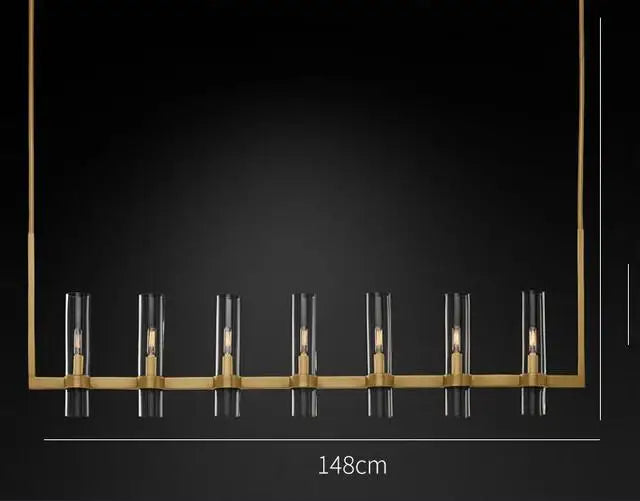 DecorBites™ Glass Chandelier Pendant Lamp with E14 LED, Chrome Finish, Retro Design