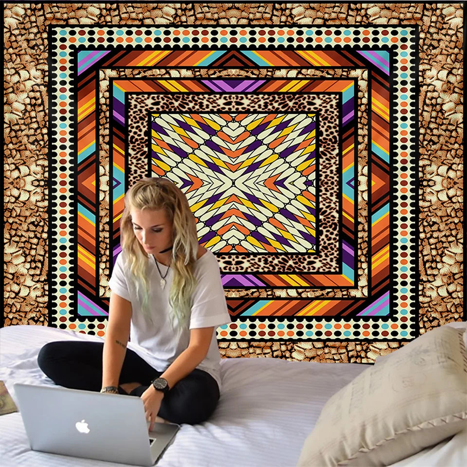 Decobites Mandala Tapestry Wall Hanging Beach Throw Rug - Bohemian Yoga Shawl Mat