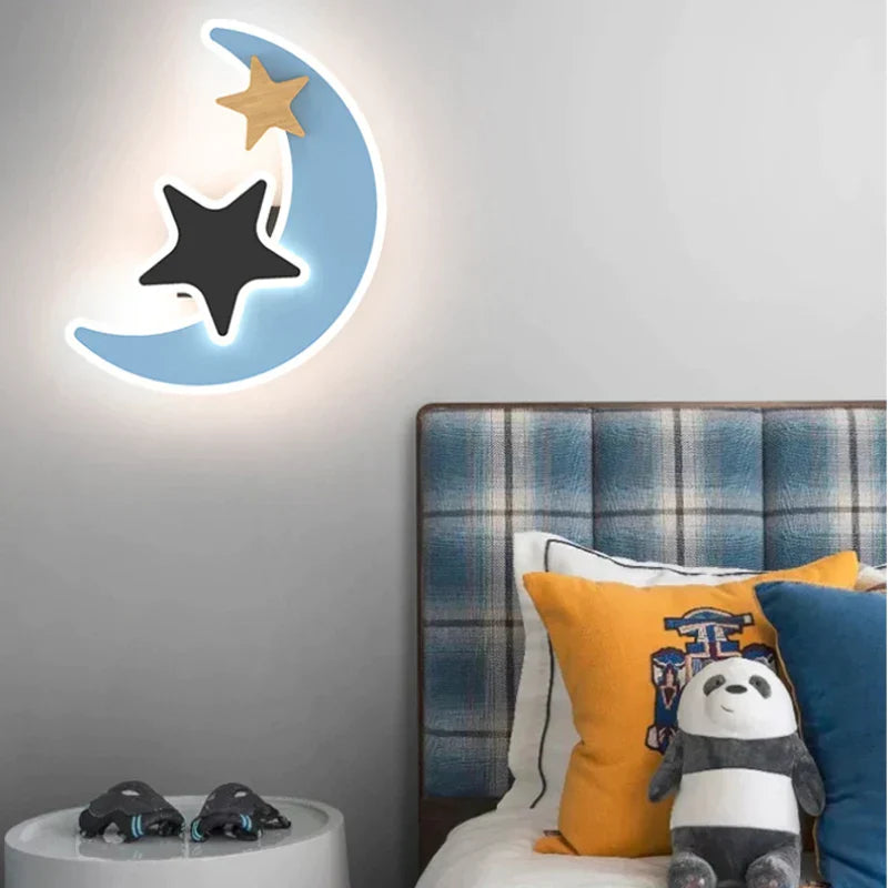 DecorBites™ Kids Cartoon LED Wall Lamp: Modern, Cute, Creative Bedroom Lighting