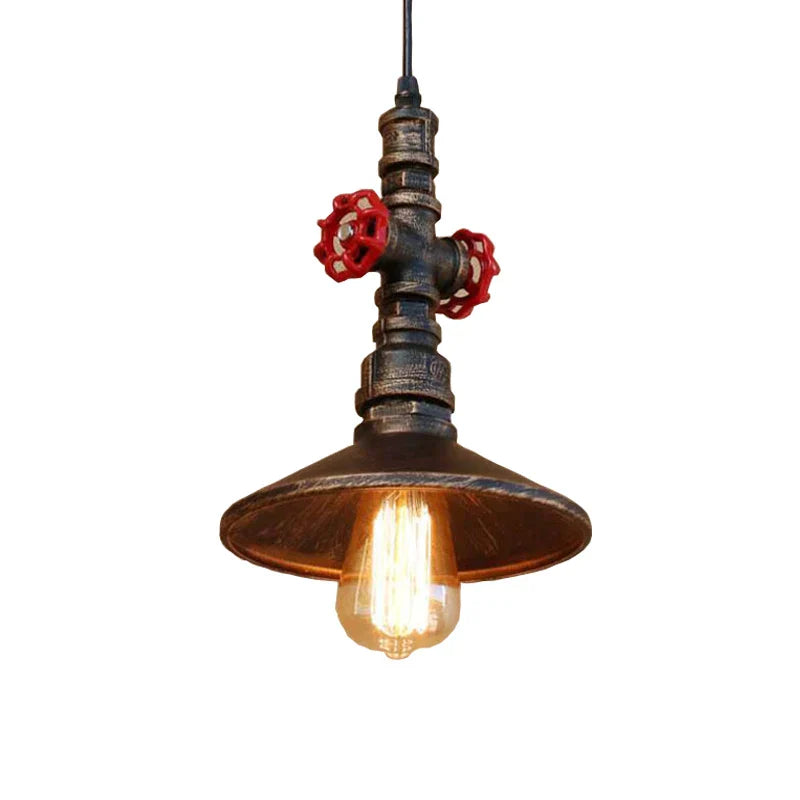 DecorBites™ Industrial Water Pipe Pendant Lamp for Dining, Bar, and Café