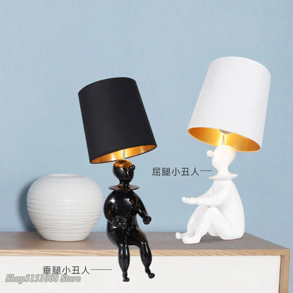 DecorBites™ Clown Desk Lamp: Modern Style, Creative Design, Character Table Lighting for Bedroom.