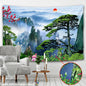 Forest Waterfall Tapestry Wall Hanging: Decobites Rainbow Landscape Table Mat Home Decor