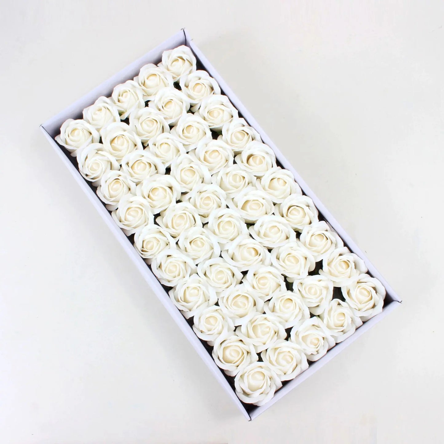 DecorBites™ Bath Flower Set: 50 Artificial Soap Flowers for Home Decor, Weddings, DIY Crafts